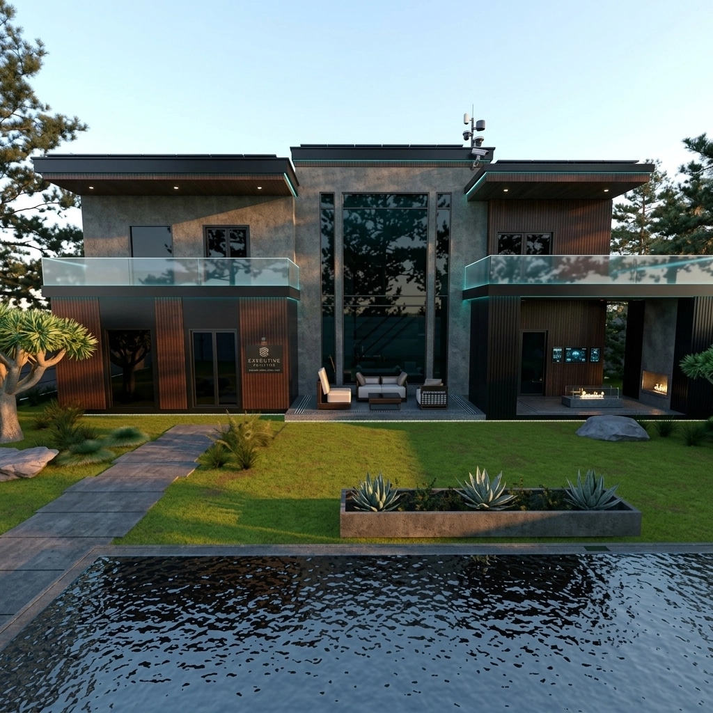 Hi-Tech Facade Facade design — facade photo by GenRoom AI