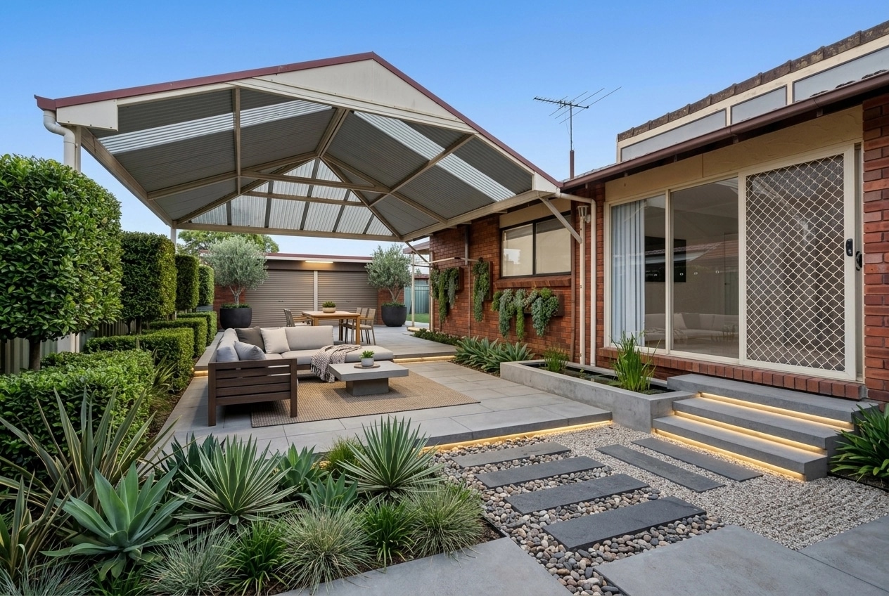 Landscape design in Contemporary Yard style — Yard by GenRoom AI