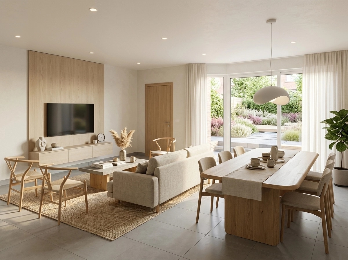Interior design in Scandinavian style — Living Room by GenRoom AI