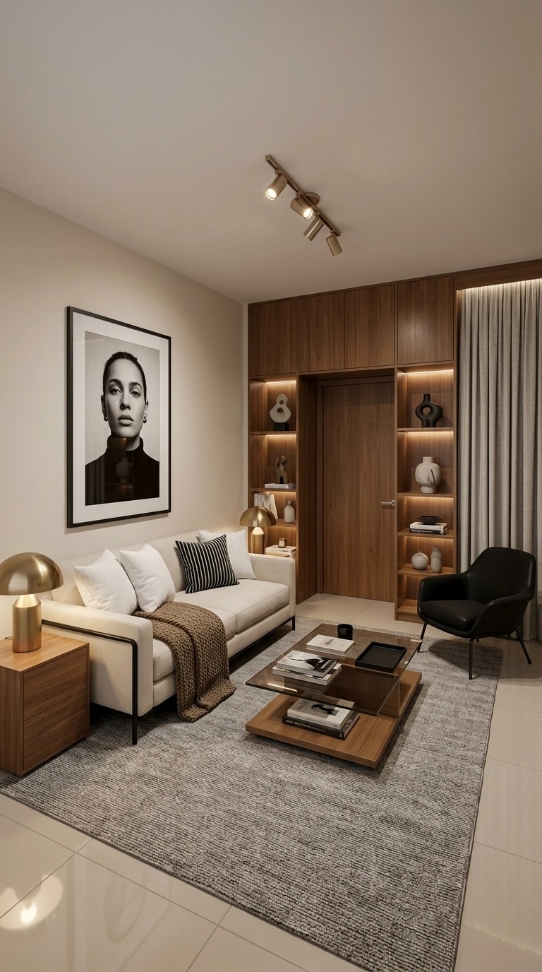 Interior design in Contemporary style — Living Room by GenRoom AI