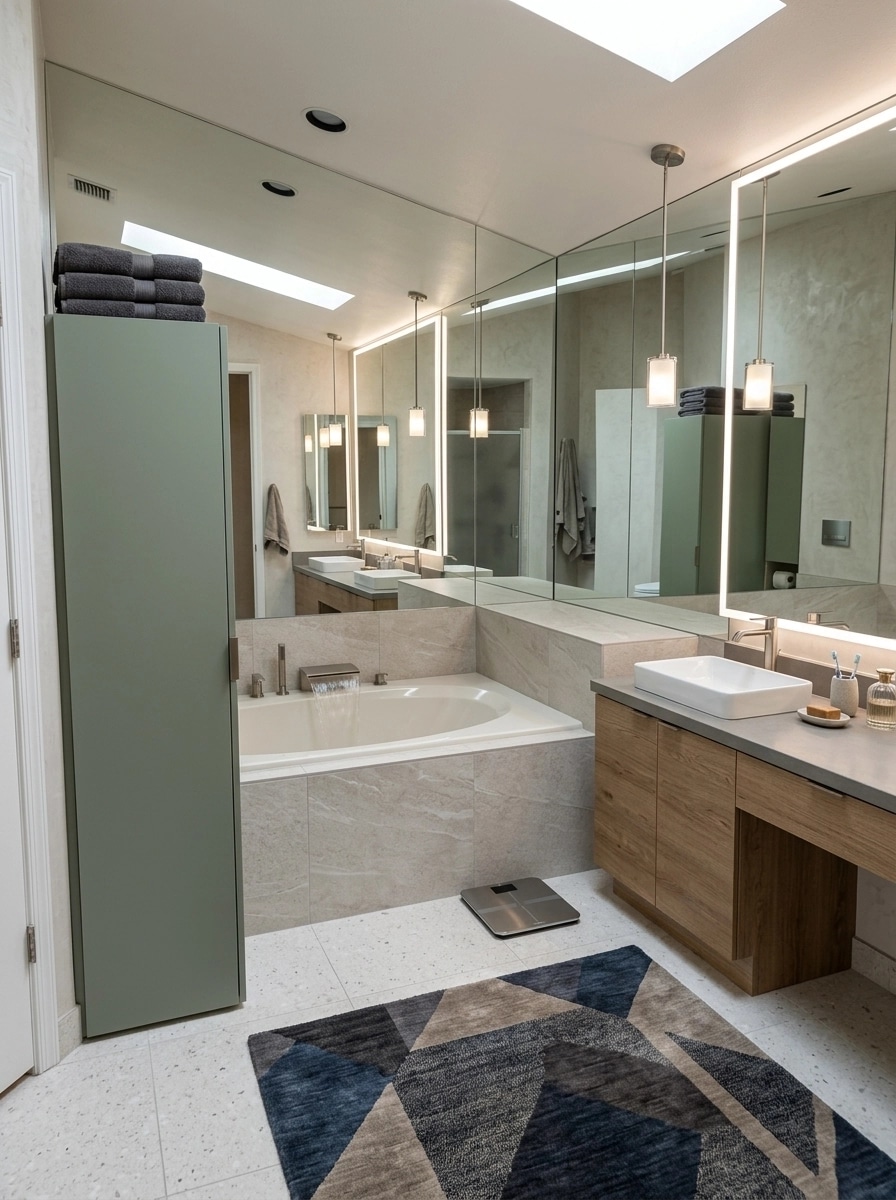 Contemporary Bathroom design — interior photo by GenRoom AI