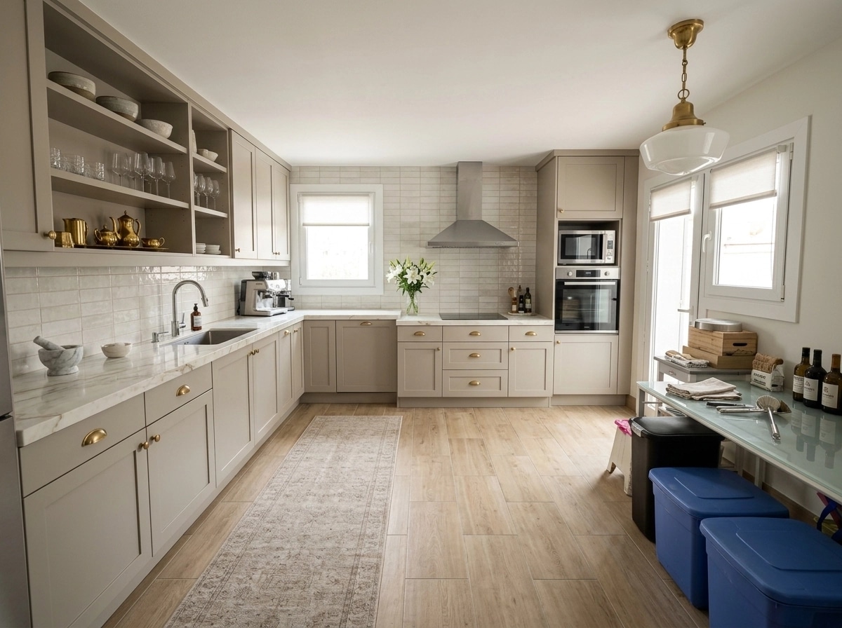 Interior design in Transitional style — Kitchen by GenRoom AI