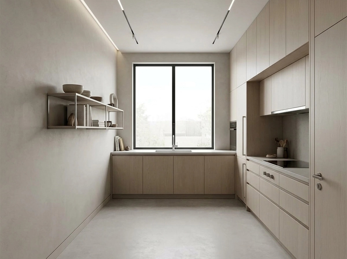 Minimalism Kitchen design — interior photo by GenRoom AI
