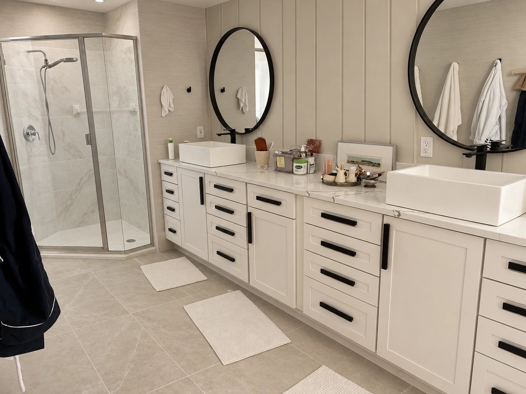 Minimalism Bathroom design — interior photo by GenRoom AI