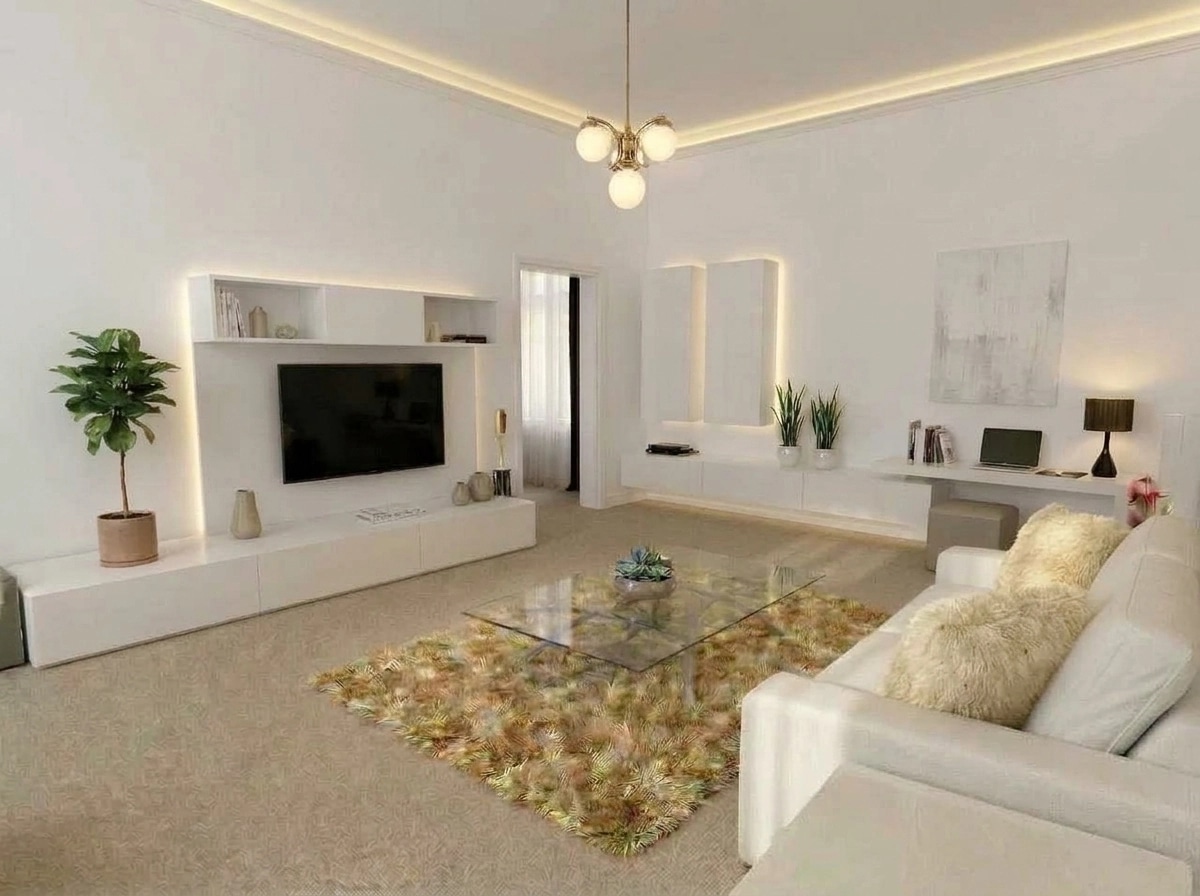 Minimalism Living Room design — interior photo by GenRoom AI