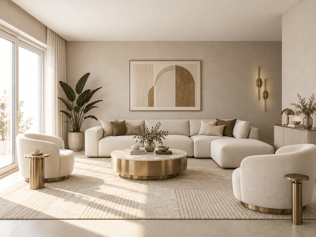 Minimalism Living Room design — interior photo by GenRoom AI