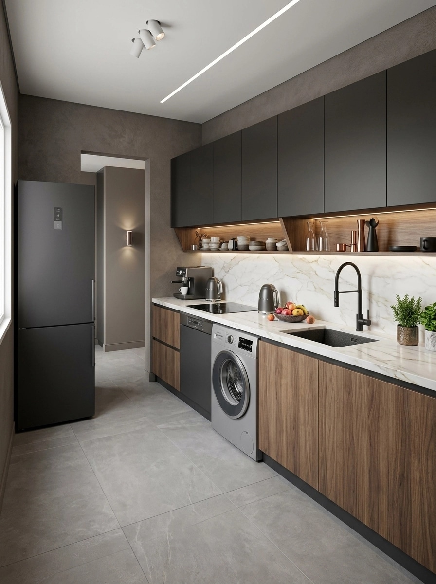 Interior design in Contemporary style — Kitchen by GenRoom AI