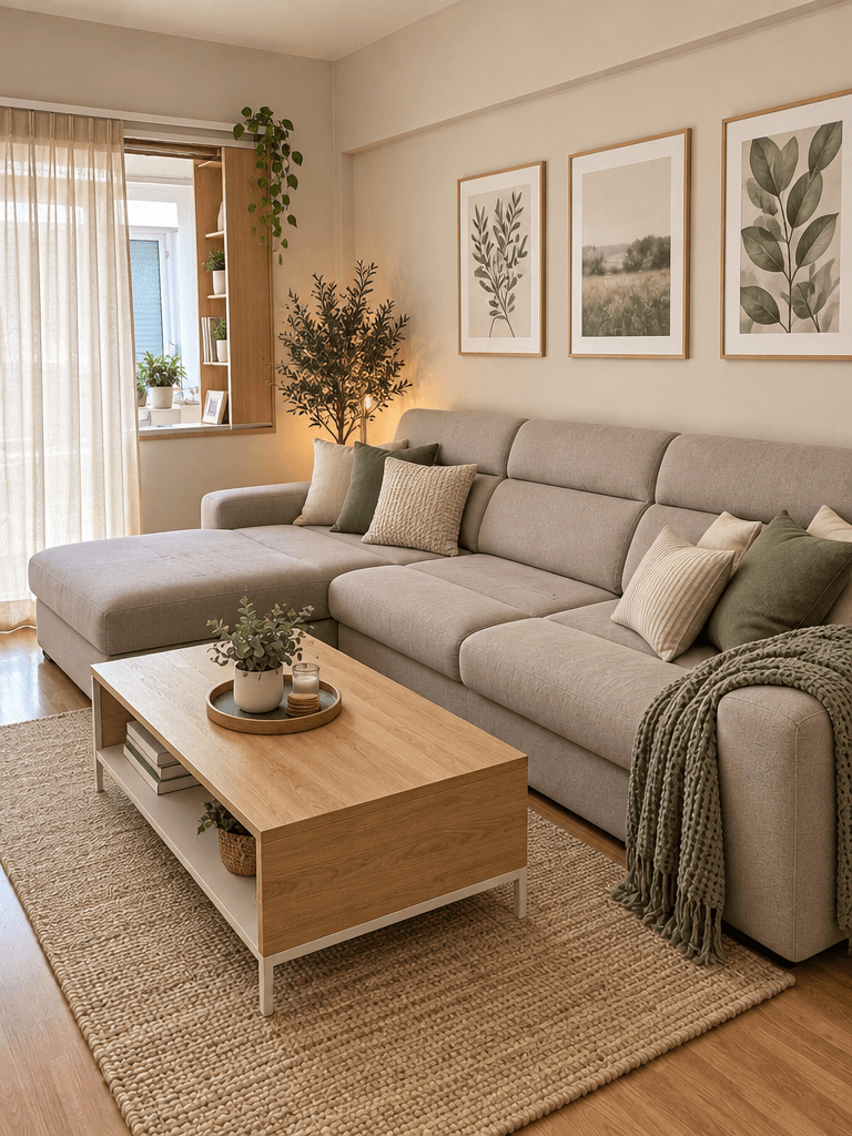 Interior design in Scandinavian style — Living Room by GenRoom AI