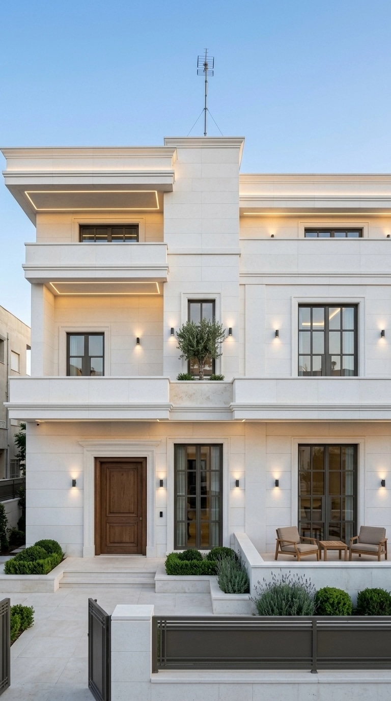 Diseño de fachada en estilo Classic Facade — Fachada por GenRoom AI