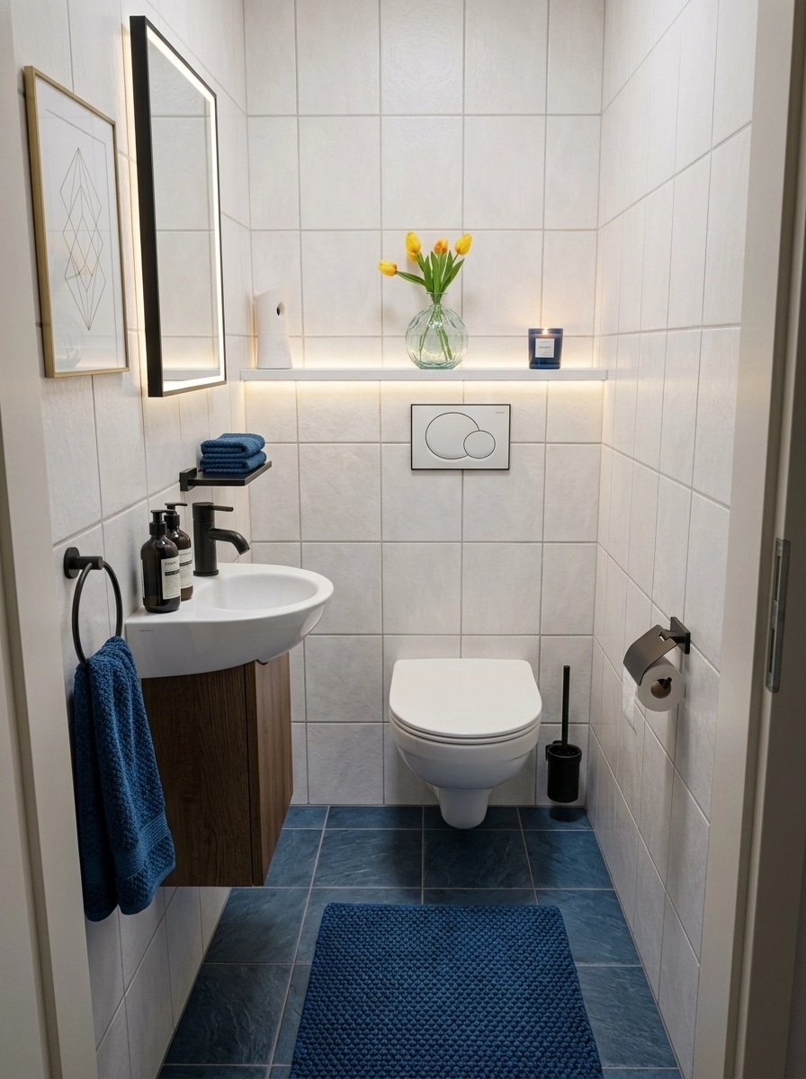 Bathroom interior in Contemporary style — photo by GenRoom AI