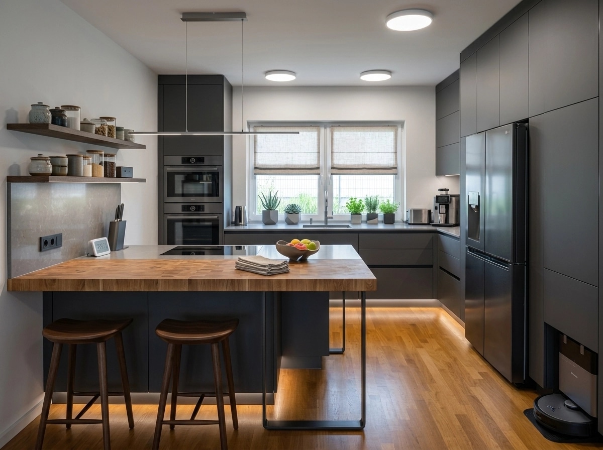 Kitchen interior in Contemporary style — photo by GenRoom AI
