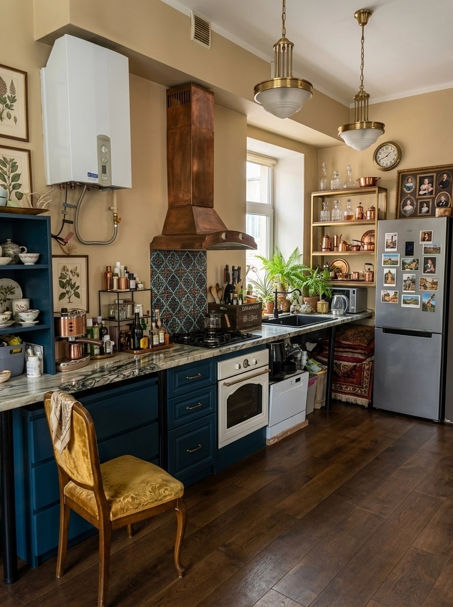Kitchen interior in Eclectic style — photo by GenRoom AI