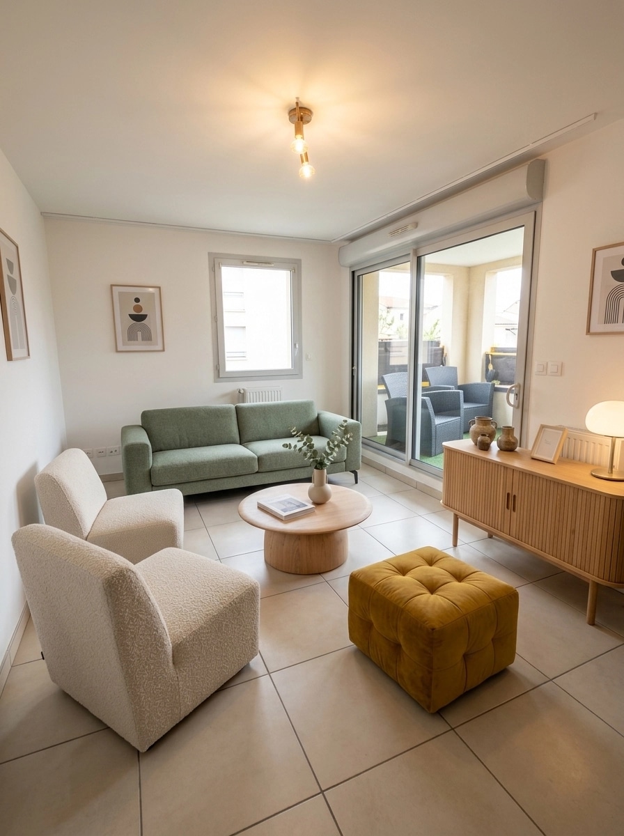 Interior design in Contemporary style — Living Room by GenRoom AI