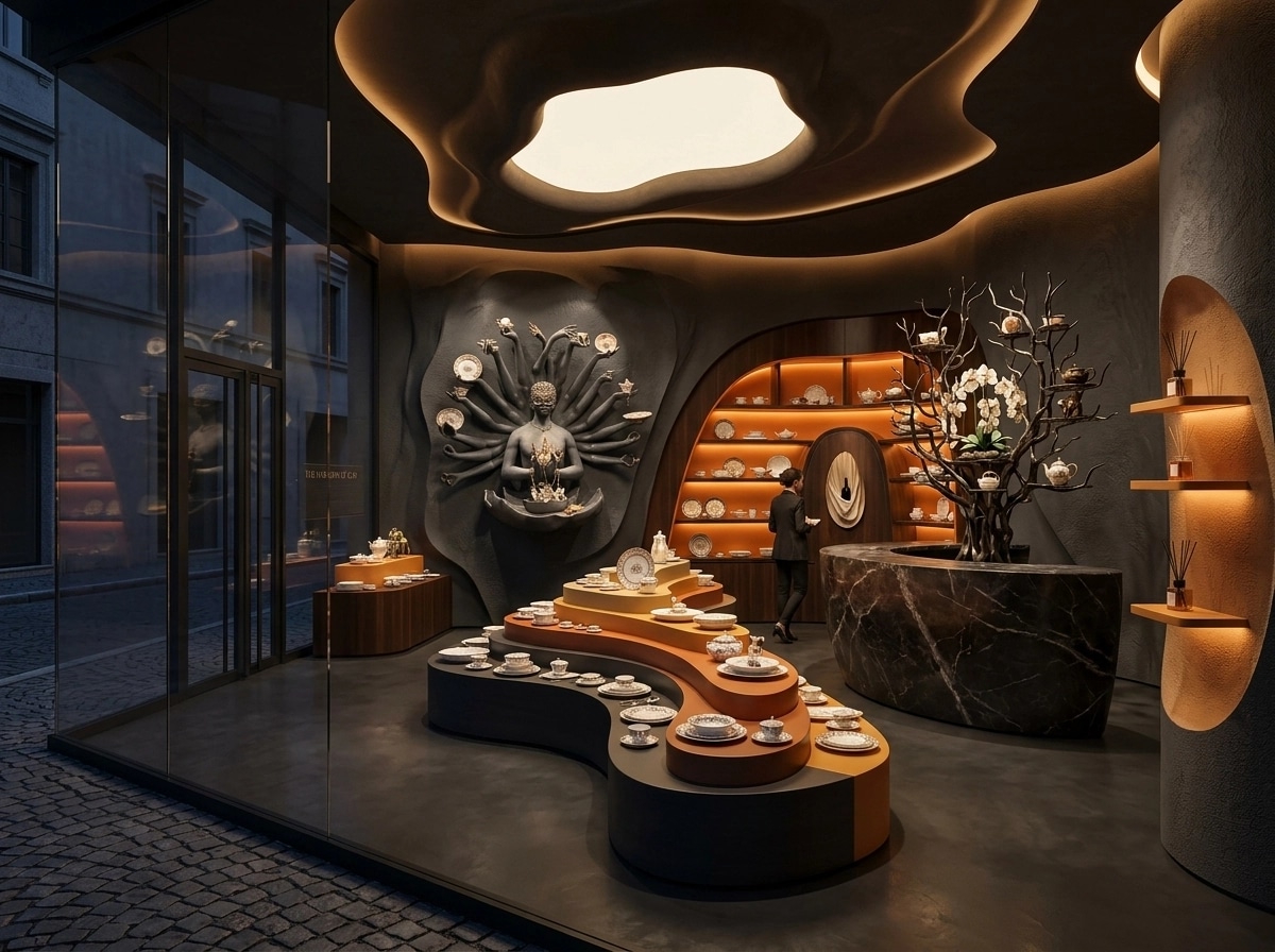Interior design in Classic style — showroom by GenRoom AI