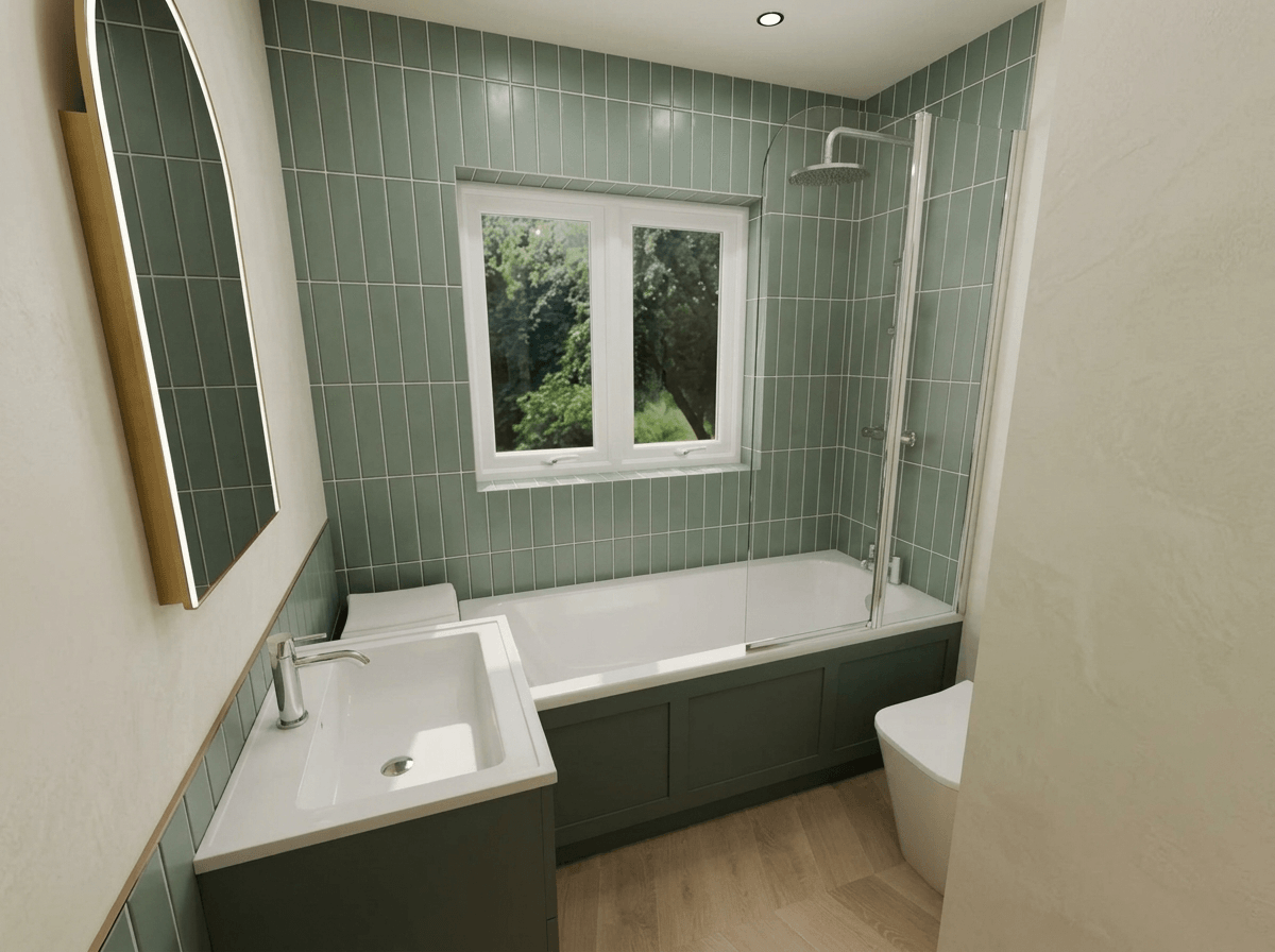Bathroom interior in no_style style — photo by GenRoom AI
