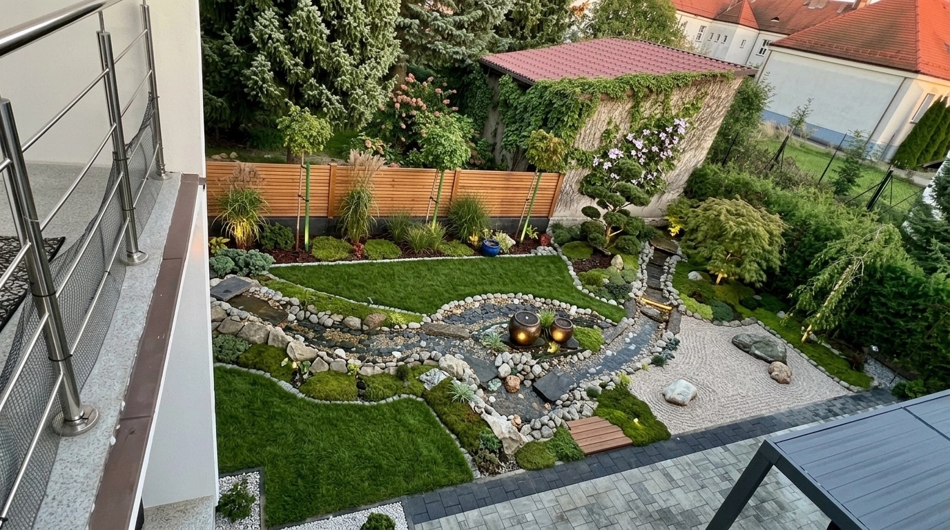 Yard design in no_style style — photo by GenRoom AI