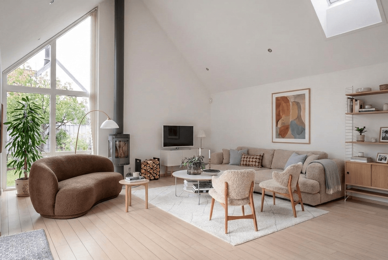 Interior design in Scandinavian style — Living Room by GenRoom AI