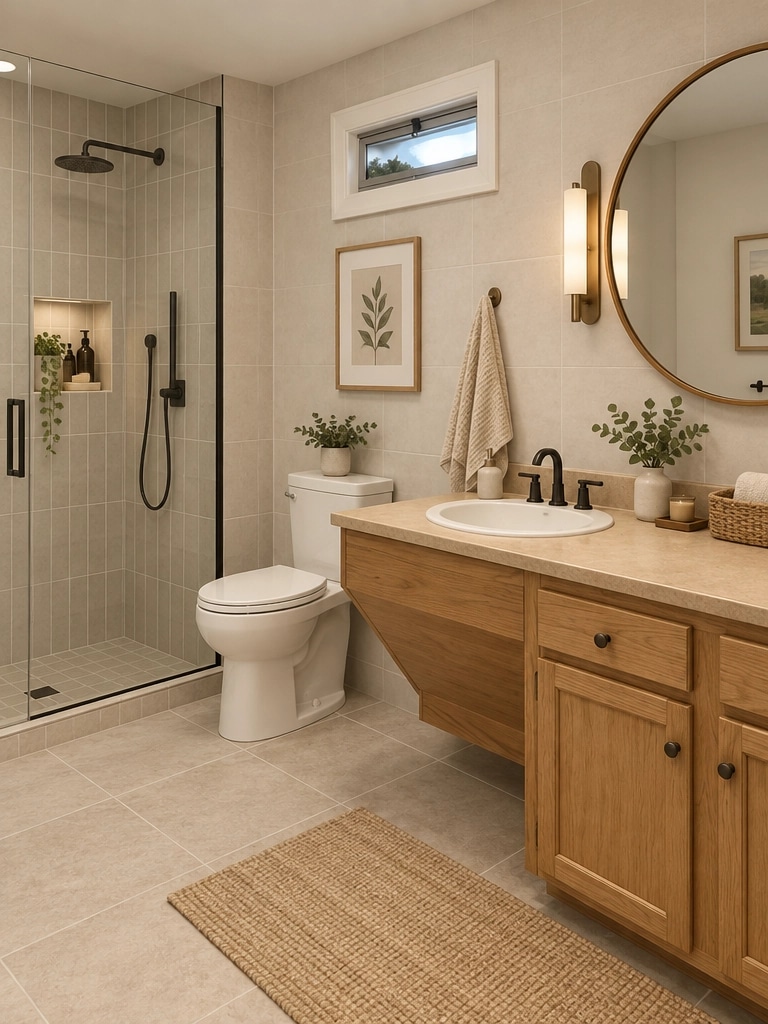 Interior design in Scandinavian style — Bathroom by GenRoom AI