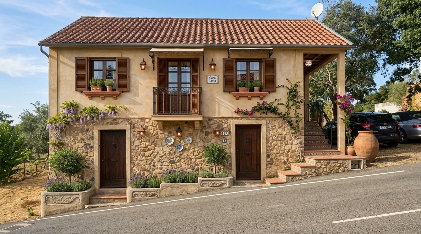 Facade design in Mediterranean Facade style — Facade by GenRoom AI