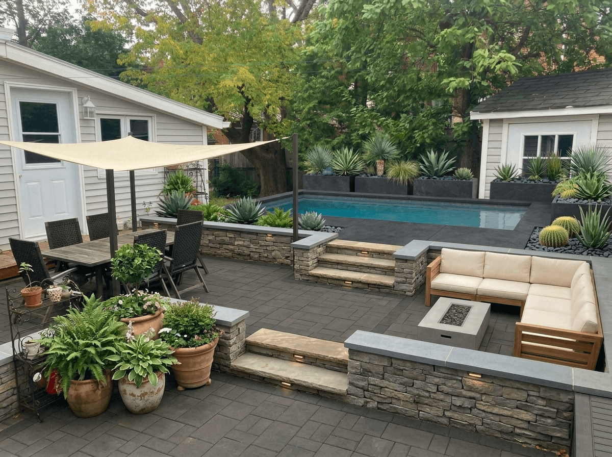 Yard design in no_style style — photo by GenRoom AI