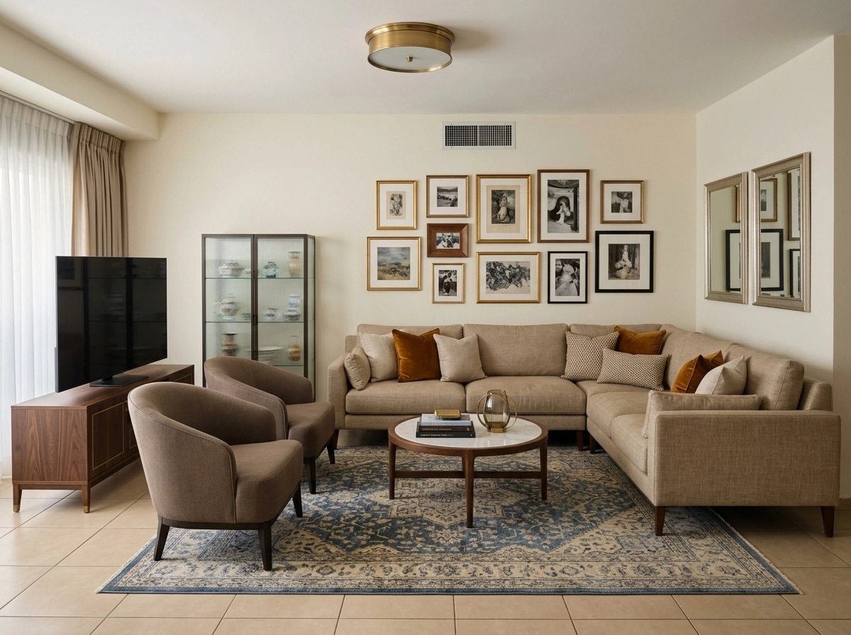 Interior design in Transitional style — Living Room by GenRoom AI