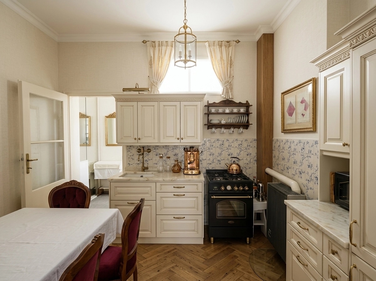 Kitchen interior in Classic style — photo by GenRoom AI