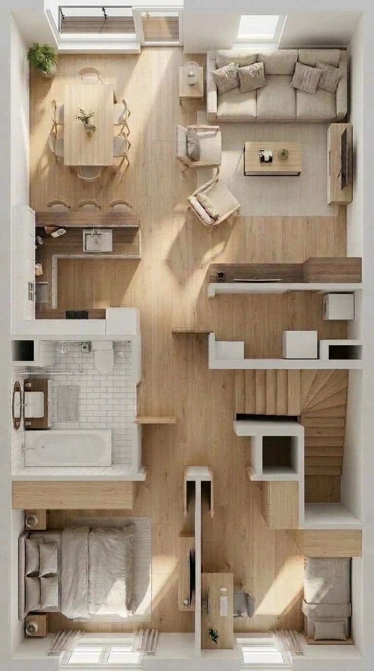 Scandinavian Living Room design — interior photo by GenRoom AI