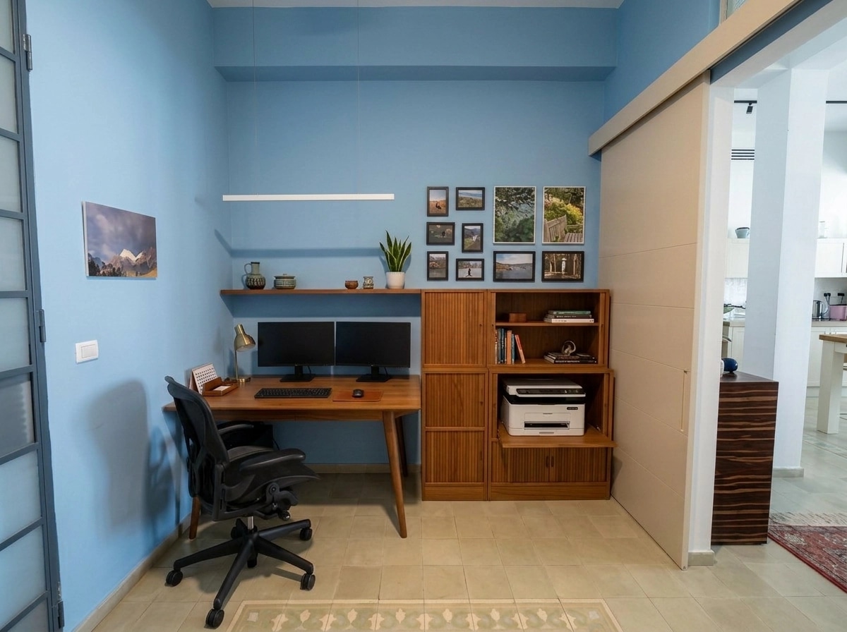 Design d'intérieur en style Mid-Century Modern — home_office par GenRoom AI