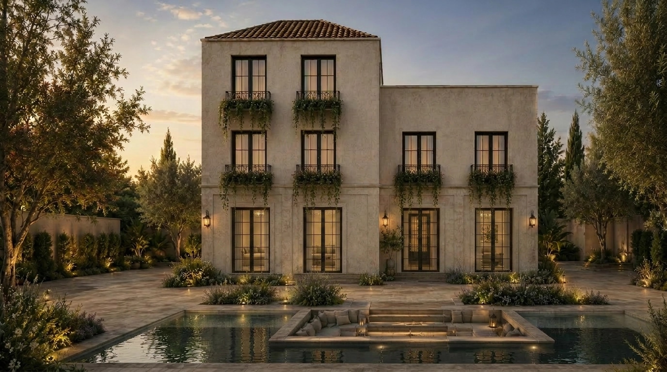Facade design in Mediterranean Facade style — Facade by GenRoom AI