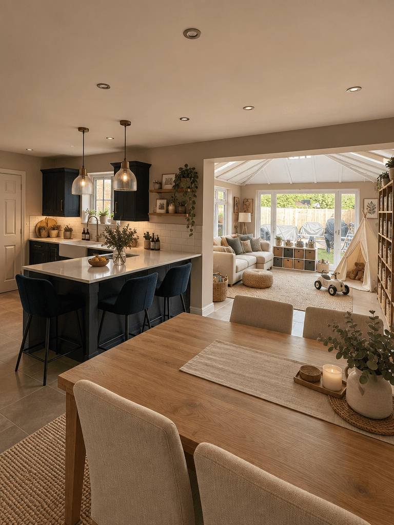 Kitchen interior in Scandinavian style — photo by GenRoom AI