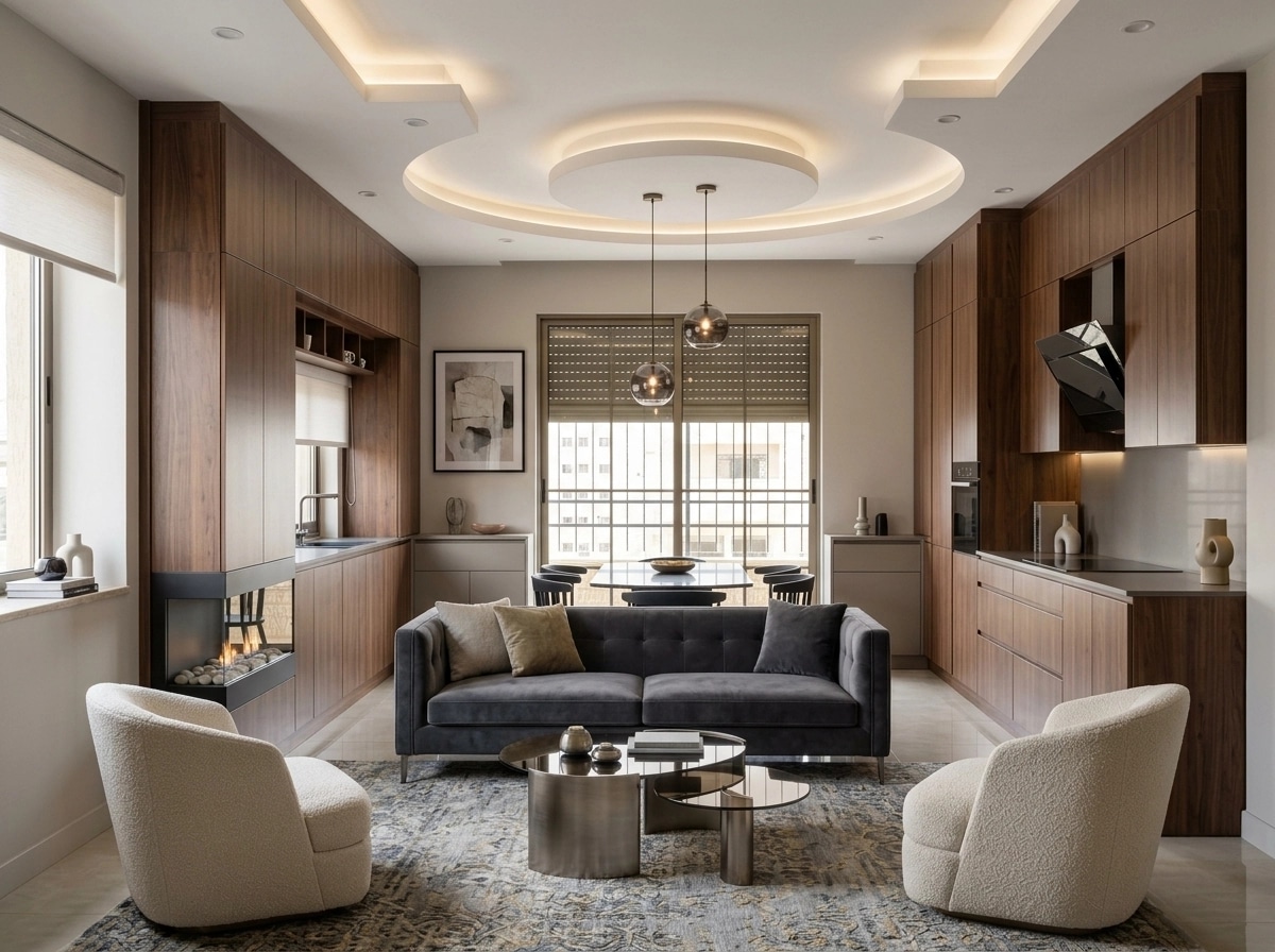 Interior design in Contemporary style — Living Room by GenRoom AI