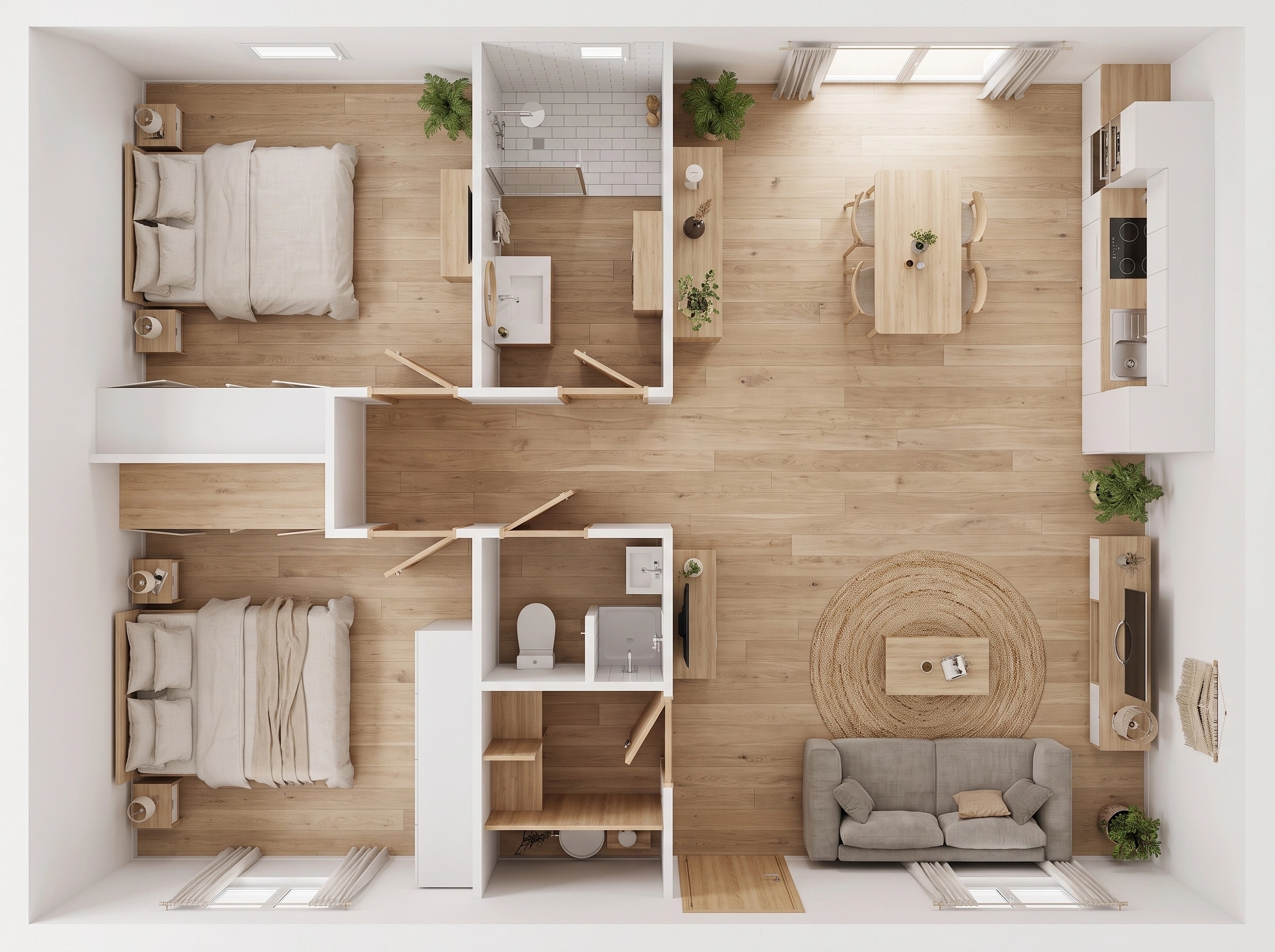 Scandinavian Living Room design — interior photo by GenRoom AI