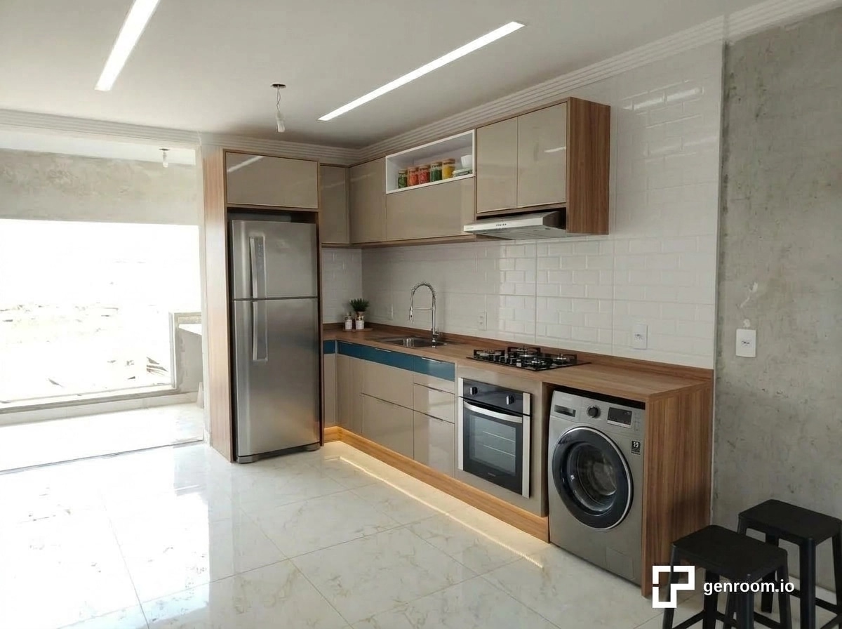 Kitchen interior in no_style style — photo by GenRoom AI