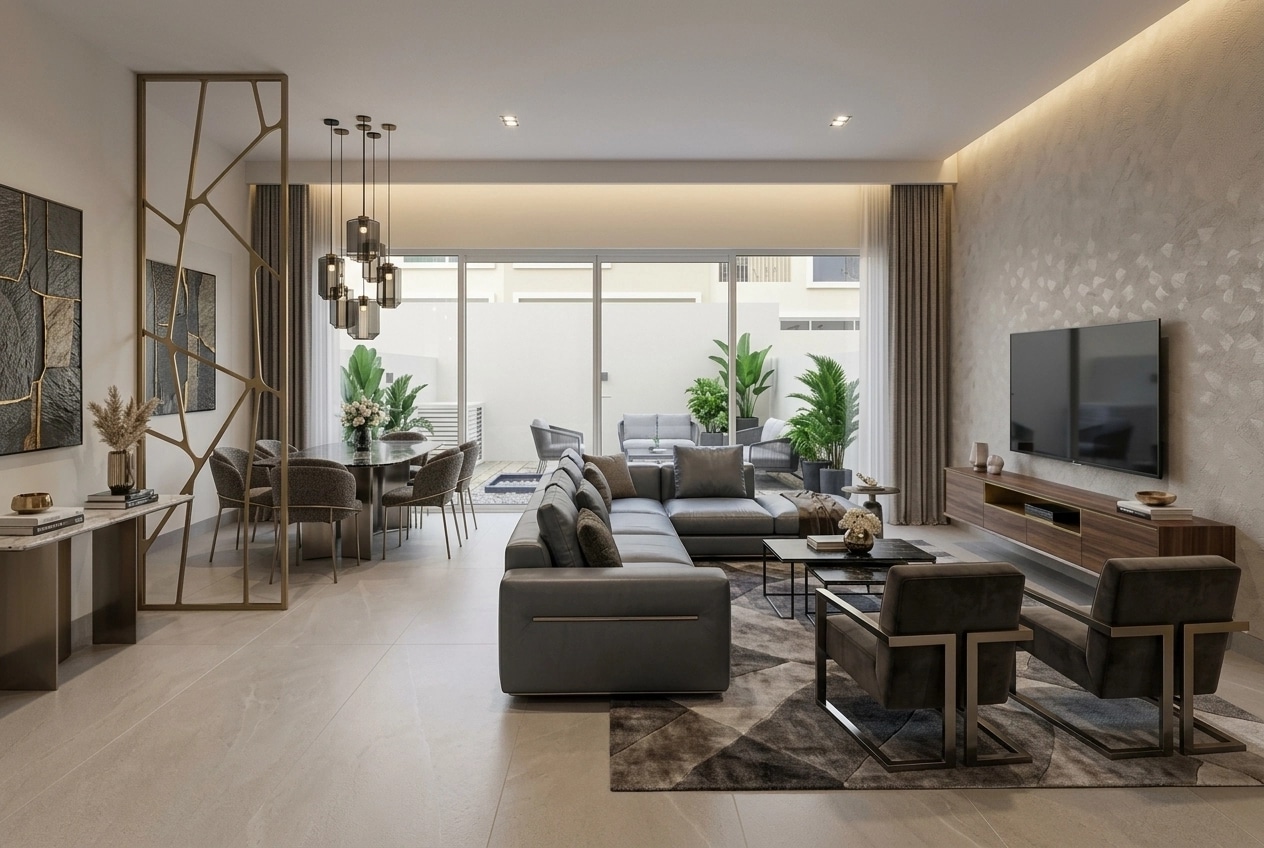 Interior design in Contemporary style — Living Room by GenRoom AI