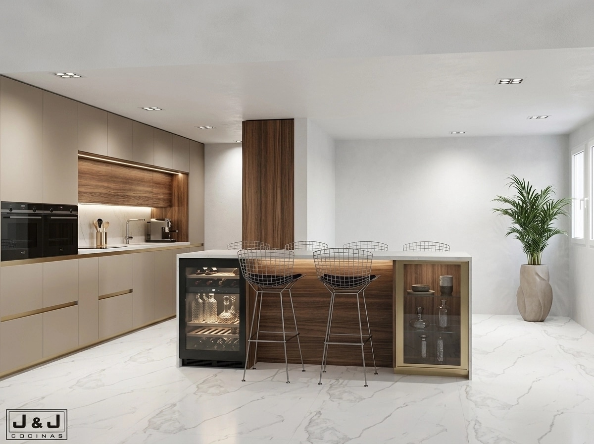 Kitchen interior in Contemporary style — photo by GenRoom AI