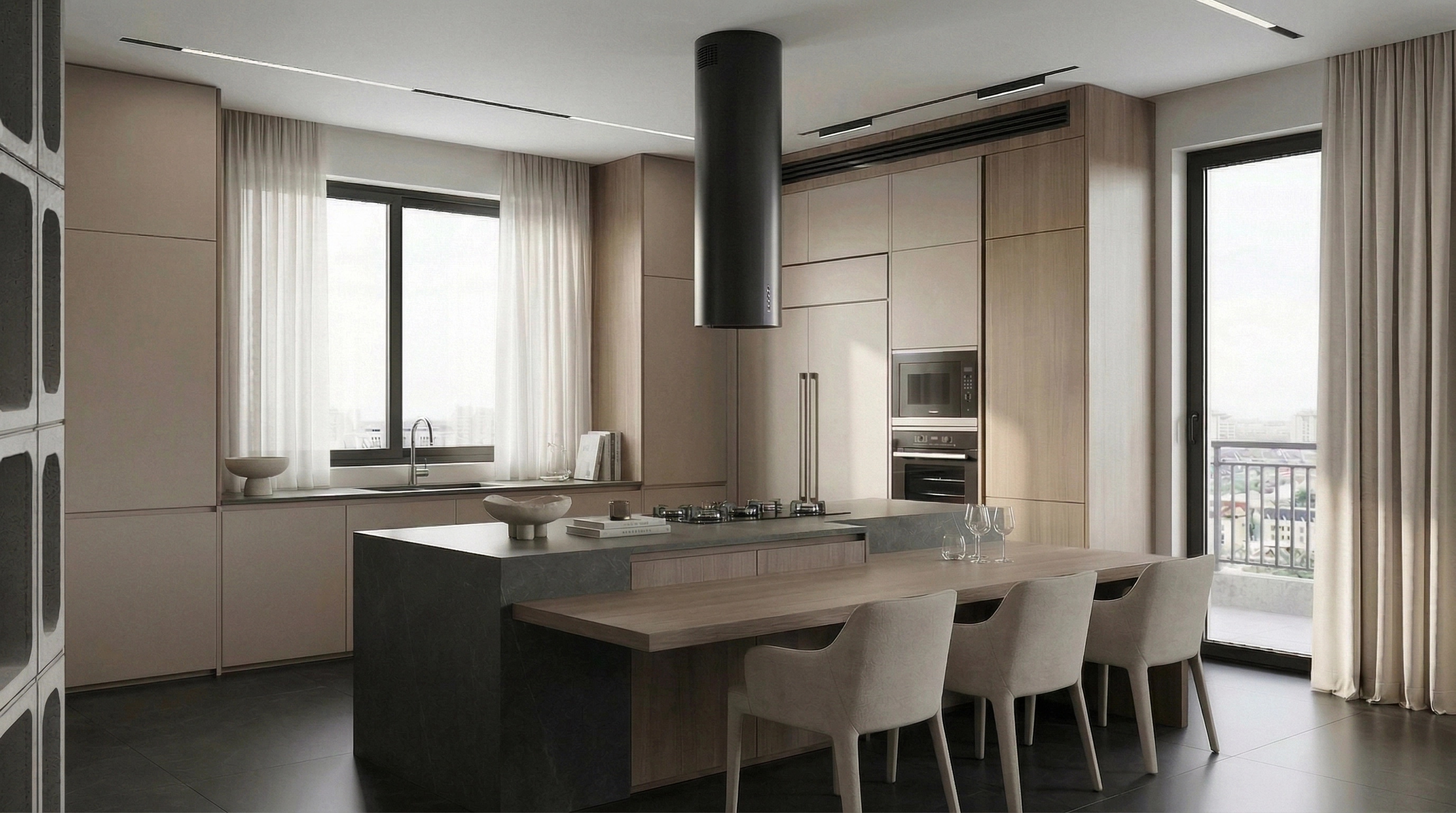 Minimalism Kitchen design — interior photo by GenRoom AI