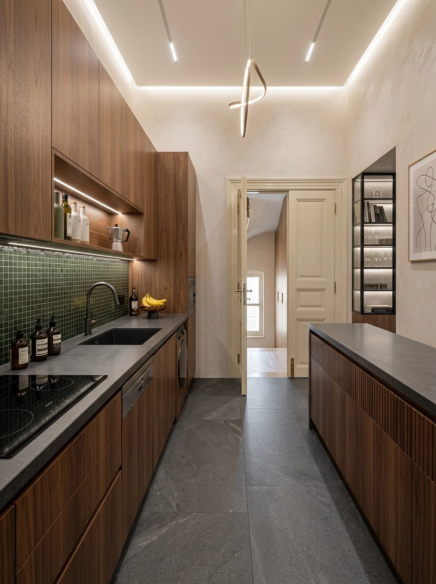 Kitchen interior in Contemporary style — photo by GenRoom AI