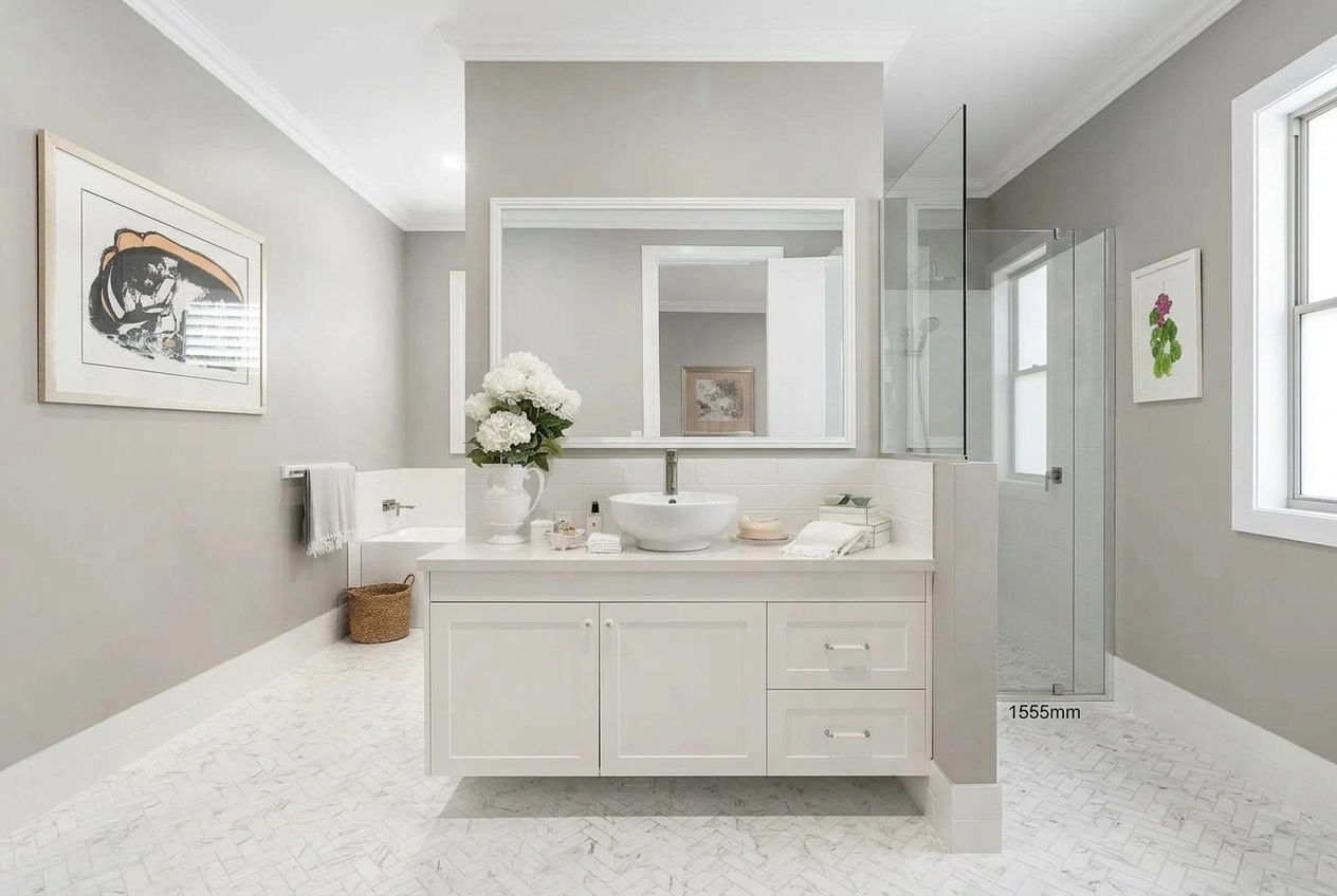 Bathroom interior in no_style style — photo by GenRoom AI