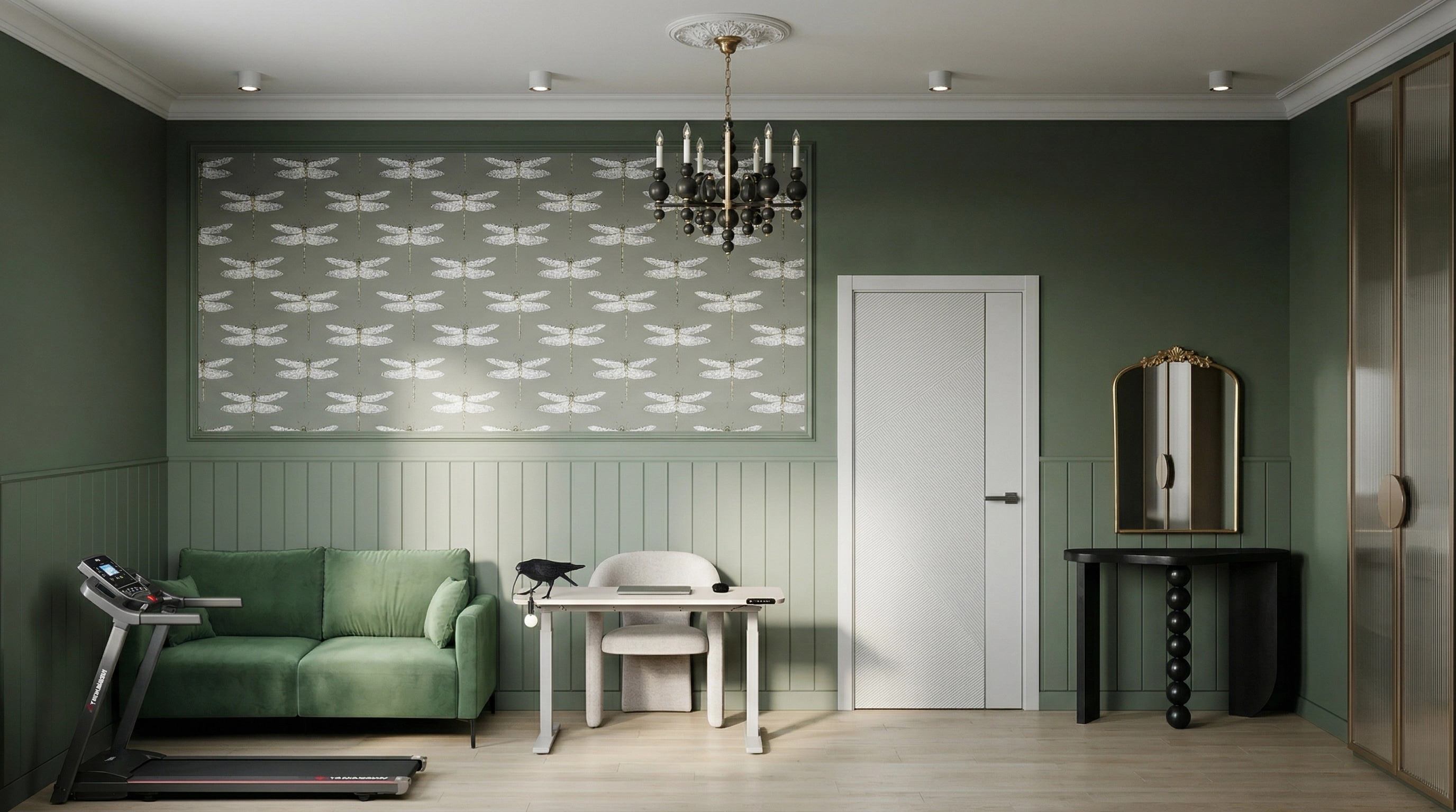 Interior design in Eclectic style — Office by GenRoom AI