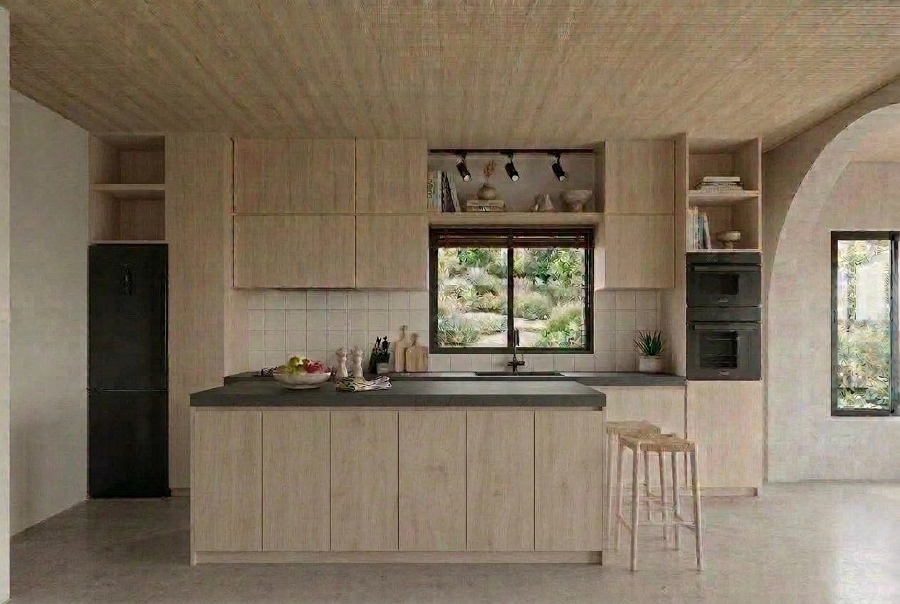 Kitchen interior in Scandinavian style — photo by GenRoom AI