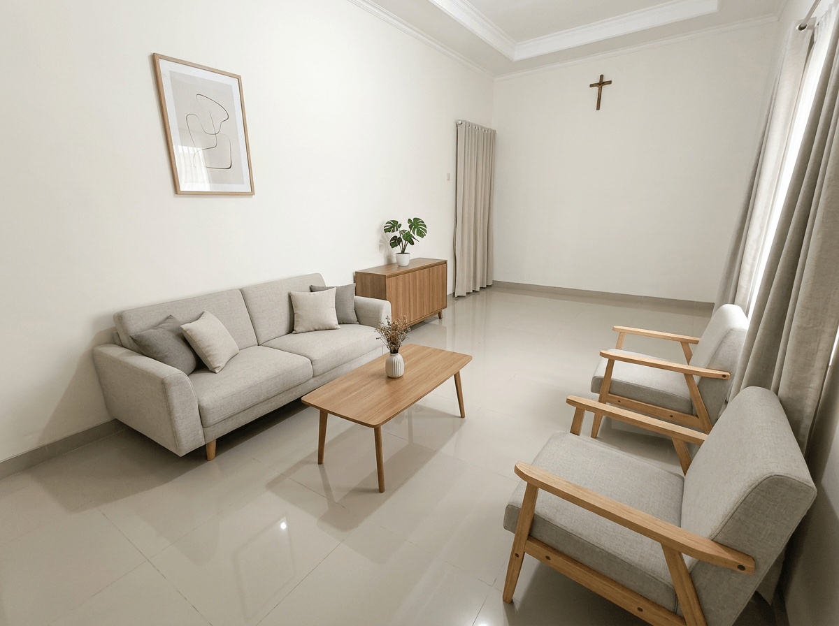 Interior design in Minimalism style — Living Room by GenRoom AI
