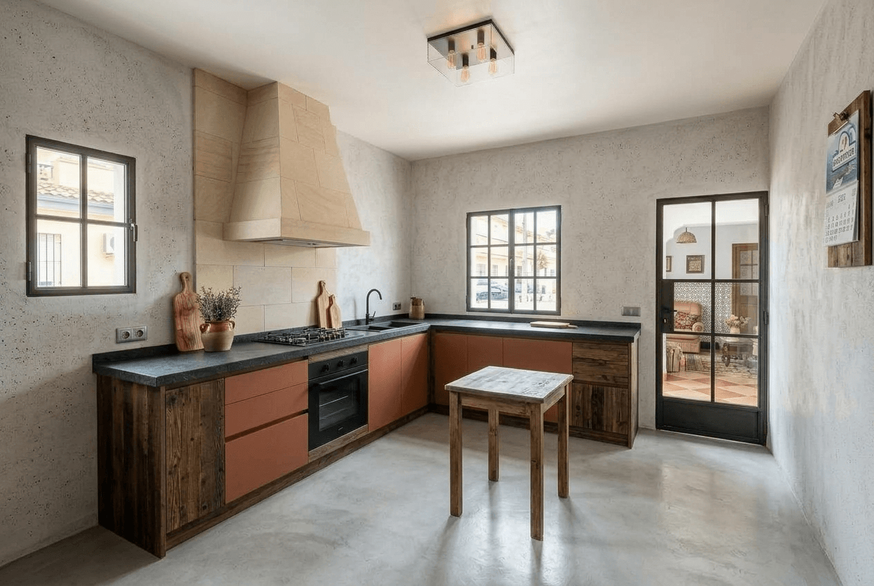 Kitchen interior in no_style style — photo by GenRoom AI