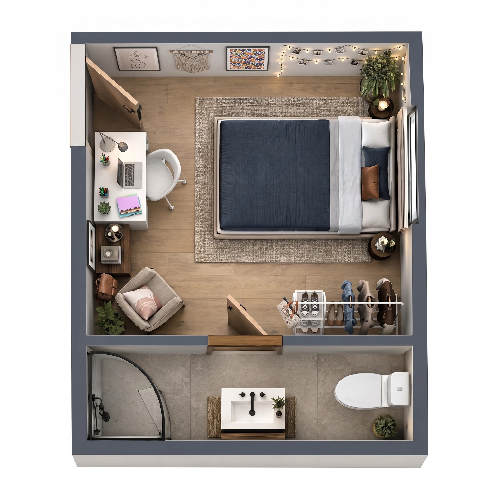 Interior design in Contemporary style — Living Room by GenRoom AI