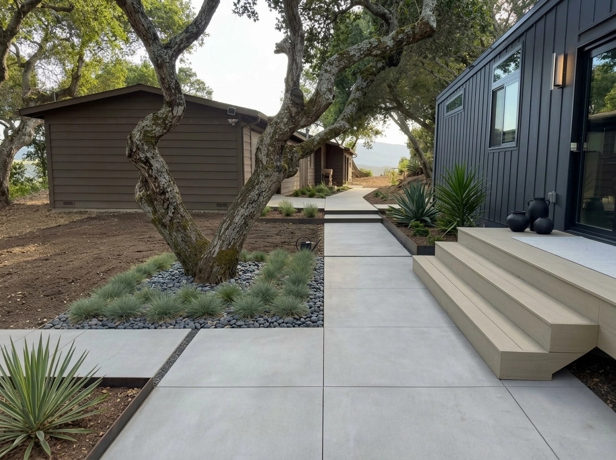 Landscape design in Minimalist Yard style — Yard by GenRoom AI