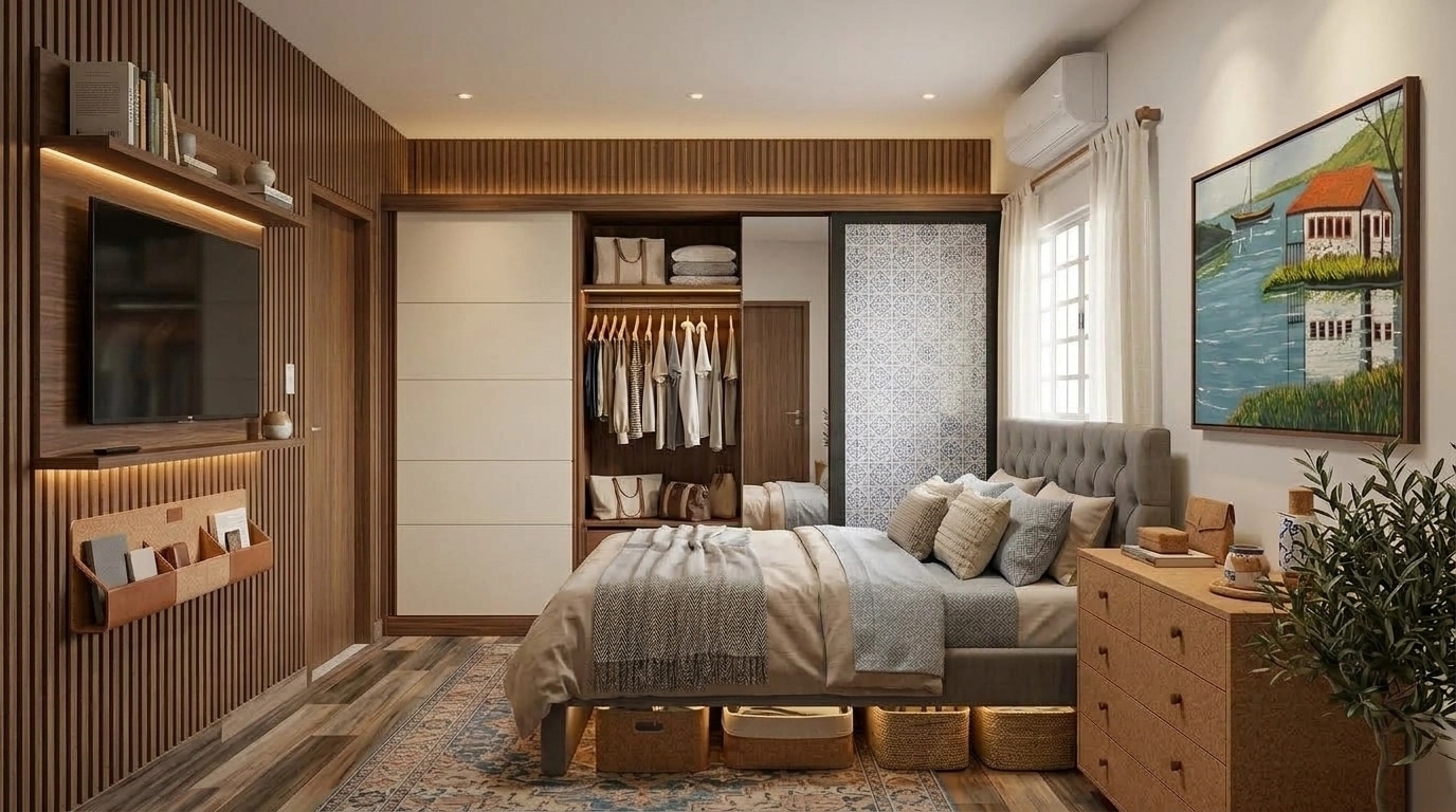 Portuguese Modern Chambre design — interior photo by GenRoom AI