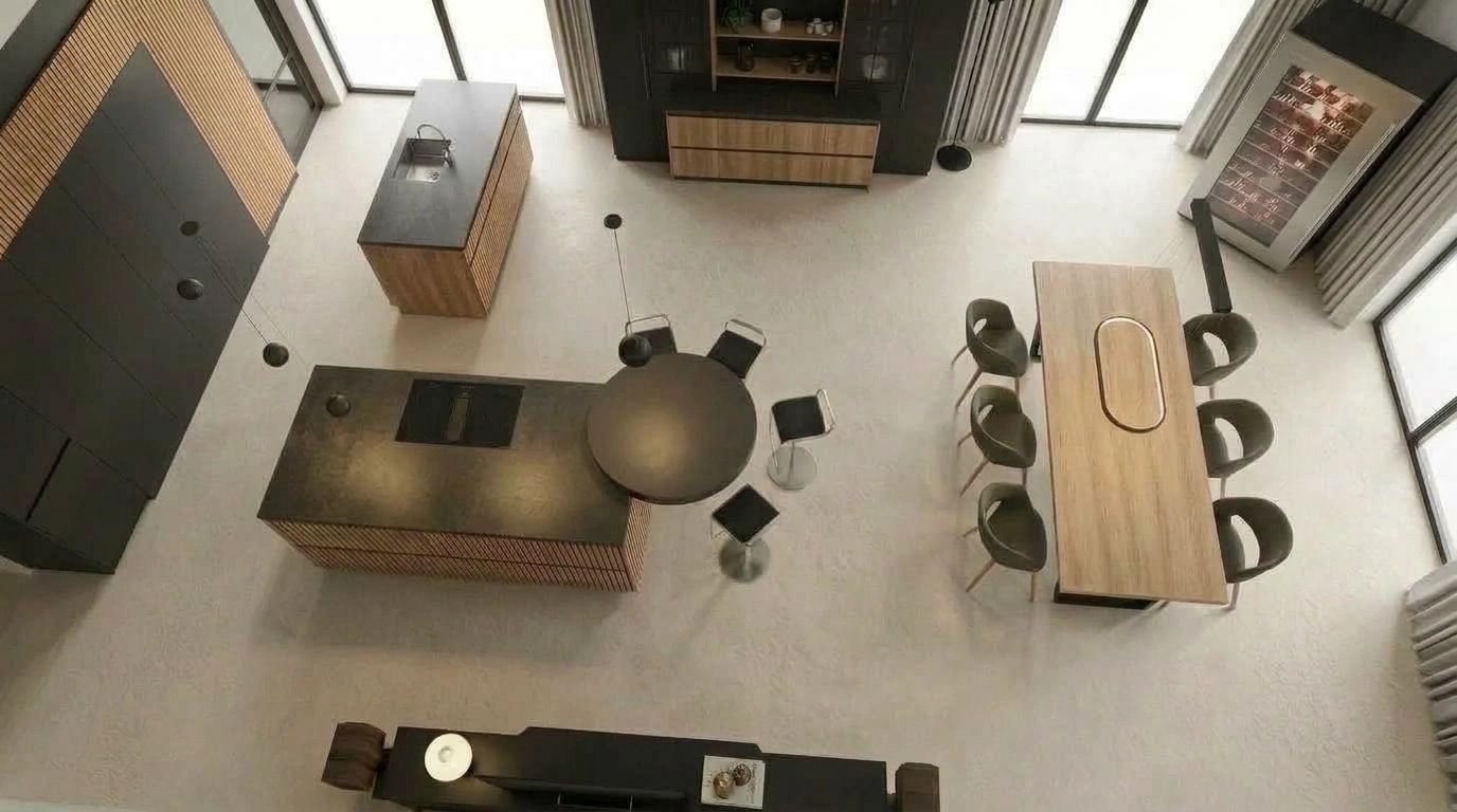 Kitchen interior in no_style style — photo by GenRoom AI