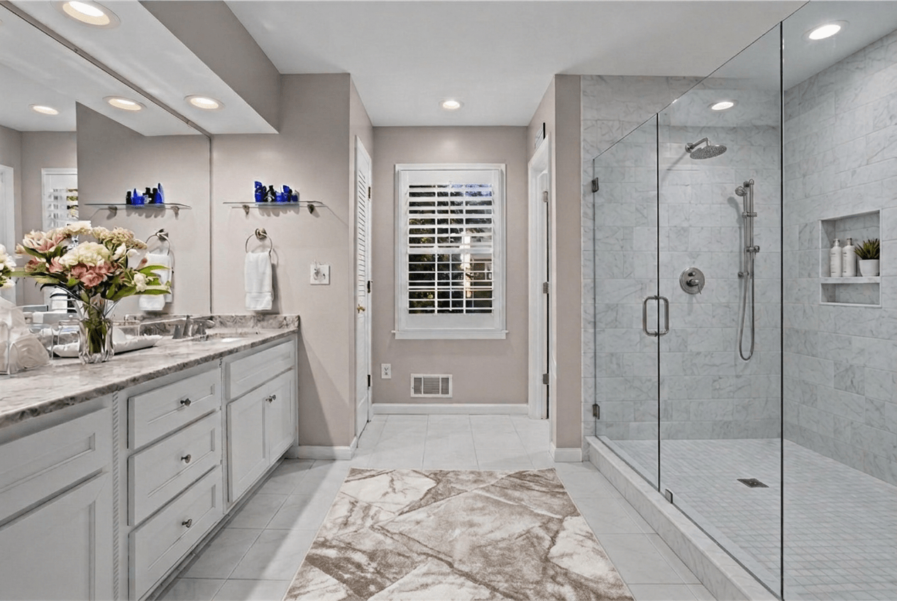 Contemporary Bathroom design — interior photo by GenRoom AI