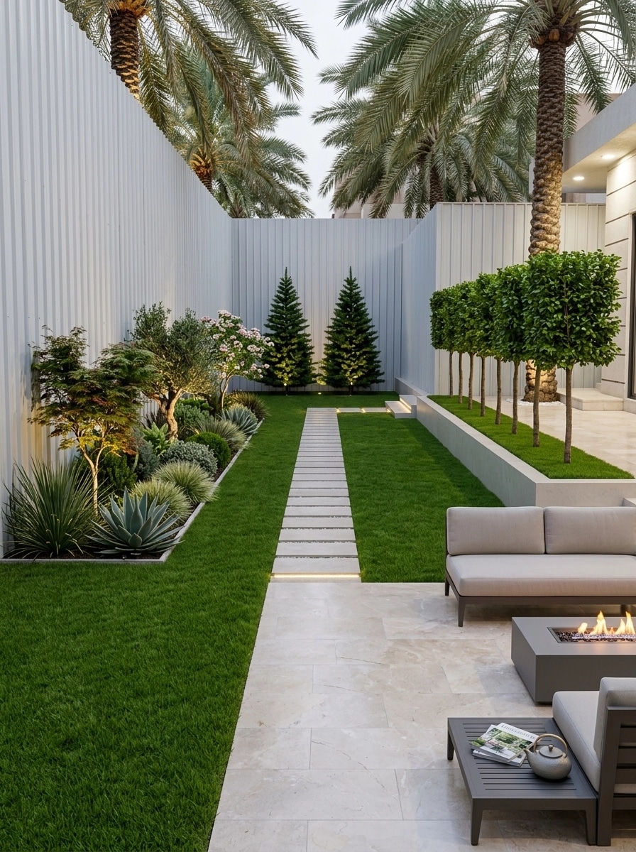 Landscape design in Contemporary Yard style — Yard by GenRoom AI
