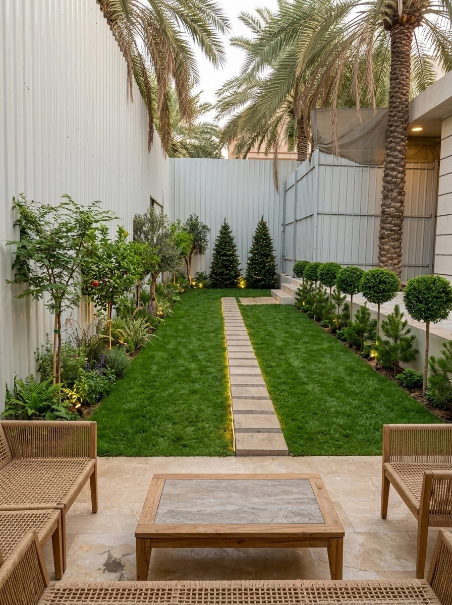 Landscape design in Eco Natural Garden style — Yard by GenRoom AI