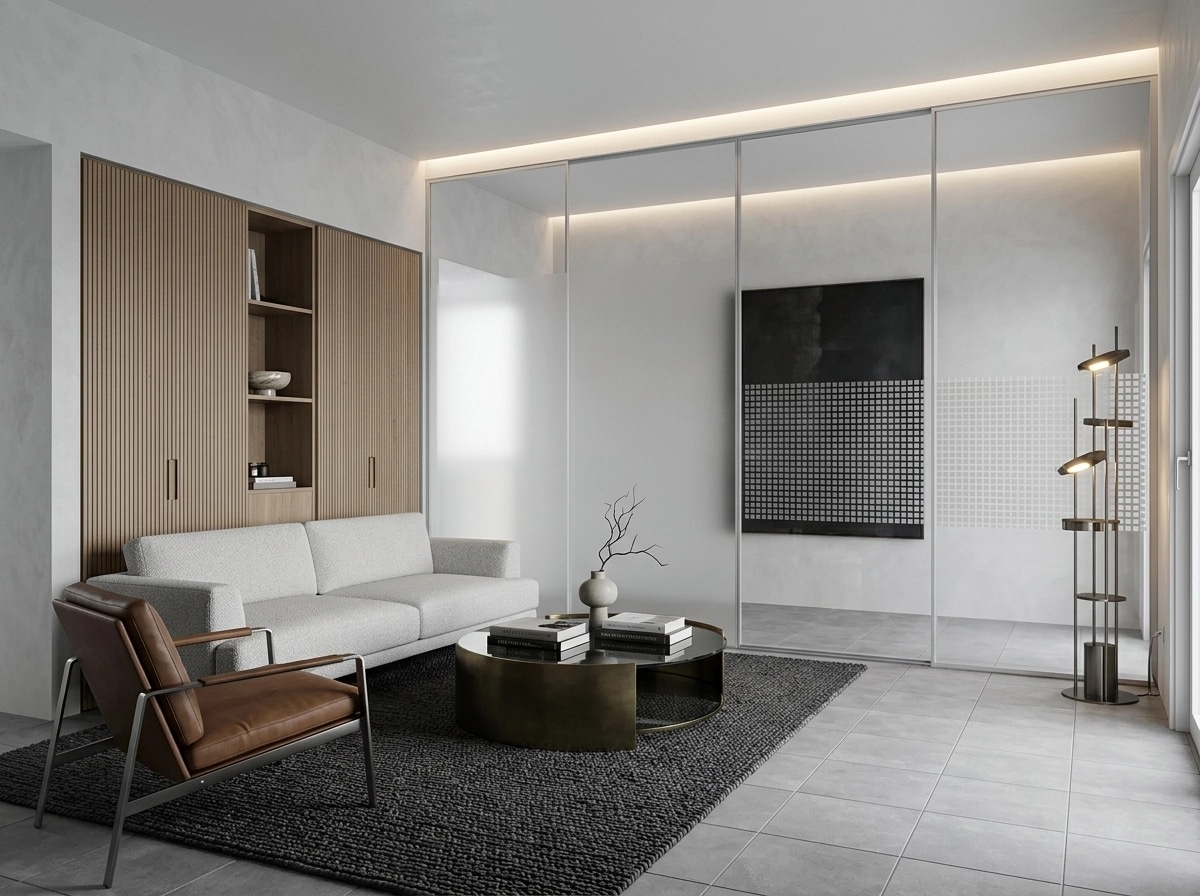 Minimalism Living Room design — interior photo by GenRoom AI